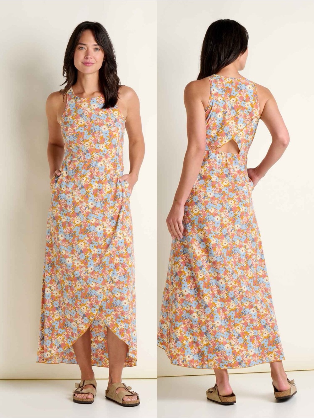 Toad&co Sunkissed Maxi Dress - Sunset Print / XS NWT NEW WITH TAGS